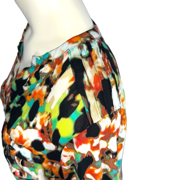 Calvin Klein Henley Multicolored Top Size Small - Picture 6 of 10